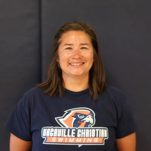 Grace Erkeneff, Varsity Swim Head Coach at Vacaville Christian School.