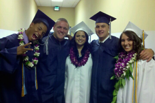 VCS graduates in cap and gown