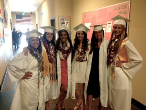 VCS graduates in cap and gown