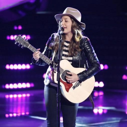 Lyndsey performing on NBC's The Voice