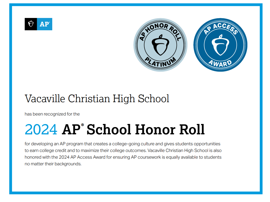 HIGH SCHOOL - Vacaville Christian School