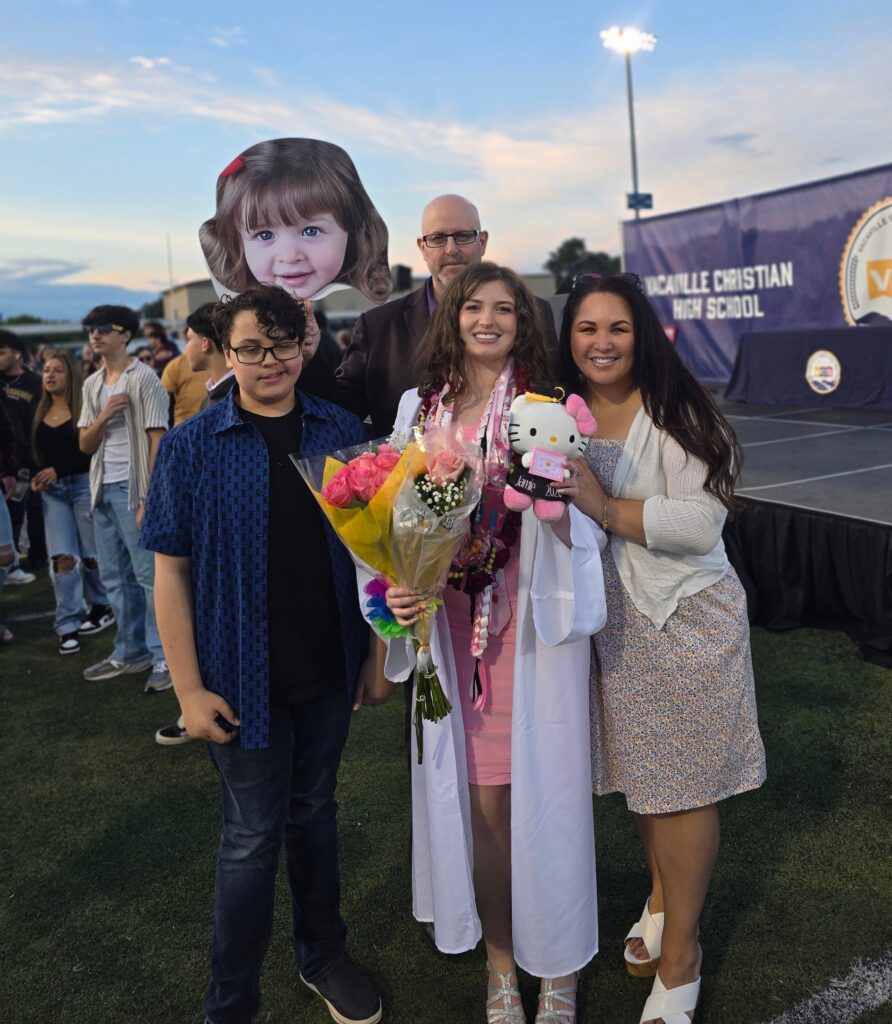 Camilleri Family Photo at High School graduation.