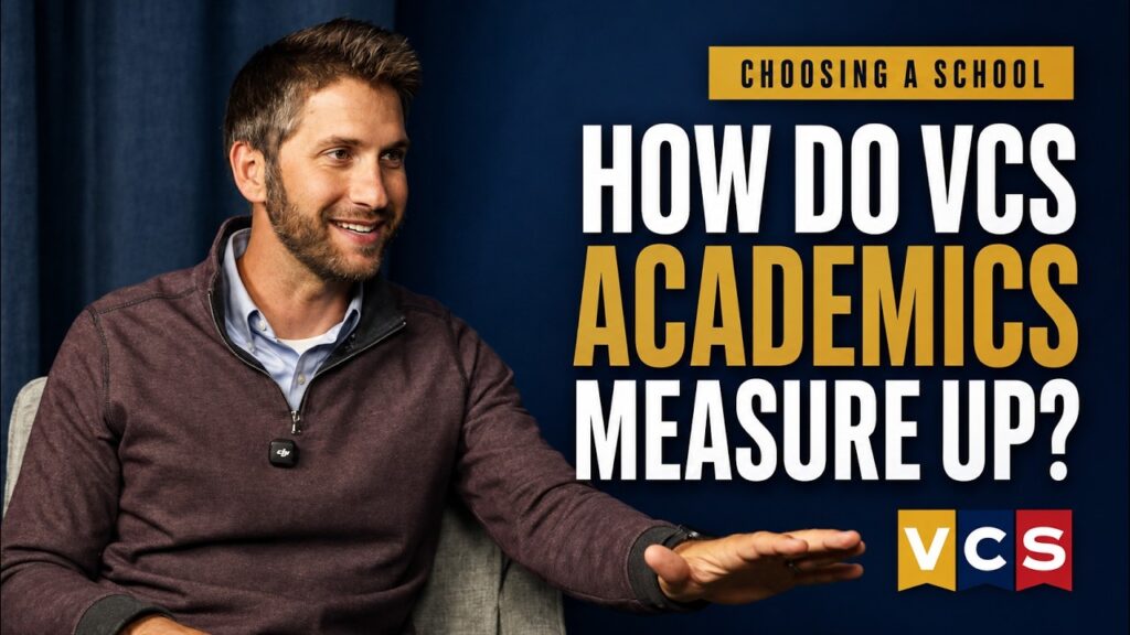 Mandy Deeming and Ben Davis discuss how families can compare schools academically at Vacaville Christian Schools.